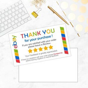 120 Ebay Thank you cards